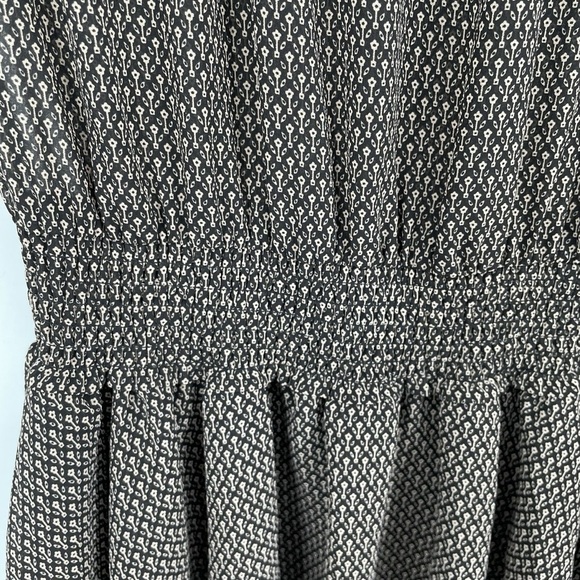 Scotch & Soda NWOT Boho Print Gypsy Mini Ruffle Cinched Dress Front Tie Tassel 2 - Picture 6 of 7